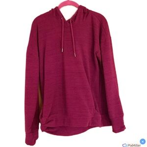Reebok Womens Maroon Hooded Sweatshirt,  L